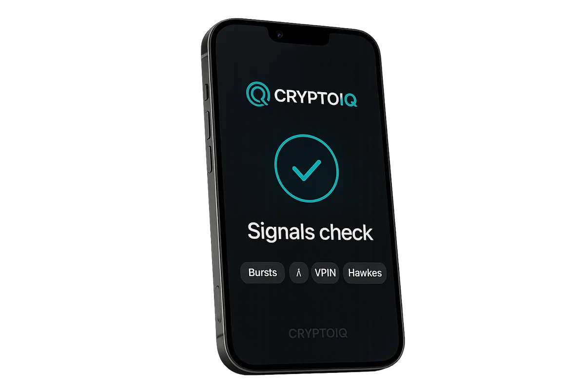 CryptoIQ mobile app
